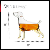 Labrador Dog Animal Whiskey and Wine Decanter 500ml