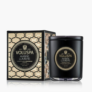 Voluspa Ambre Lumiere Classic Candle