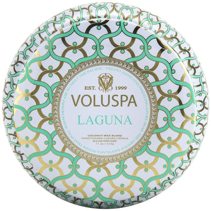 Voluspa Laguna | 3 Wick Maison Tin Candle